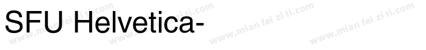 SFU Helvetica字体转换